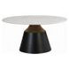 Jaramillo White and Black Marble Top Occassional Table Set