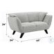 Nayeli Light Gray Boucle 65" Loveseat