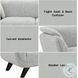 Nayeli Light Gray Boucle 65" Loveseat
