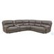 Kantu Brown Synthetic Leather Reclining Sectional Sofa