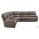 Kantu Brown Synthetic Leather Reclining Sectional Sofa