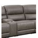 Kantu Brown Synthetic Leather Reclining Sectional