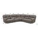 Kantu Brown Synthetic Leather Reclining Sectional Sofa