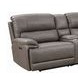 Kantu Brown Synthetic Leather Reclining Sectional Sofa