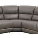 Kantu Brown Synthetic Leather Reclining Sectional Sofa