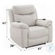 Chriki Beige Polished Microfiber Power Recliner with Lift, Heating and Massage