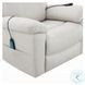 Chriki Beige Polished Microfiber Power Recliner with Lift, Heating and Massage