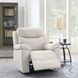Chriki Beige Polished Microfiber Power Recliner with Lift, Heating and Massage