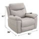 Chriki Light Gray Power Lift Recliner with Heating and Massage