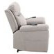 Chriki Light Gray Power Lift Recliner with Heating and Massage