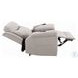 Chriki Light Gray Polished Microfiber Power Recliner with Lift, Heating and Massage