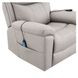 Chriki Light Gray Power Lift Recliner with Heating and Massage