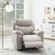 Chriki Light Gray Polished Microfiber Power Recliner with Lift, Heating and Massage