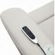 Marsha Light Gray Silicone Synthetic Leather Power Recliner with Lift and Massage