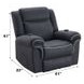 Domana Dark Blue Power Lift Recliner with Heating and Massage