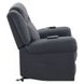 Domana Dark Blue Power Lift Recliner with Heating and Massage