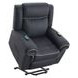 Domana Dark Blue Power Lift Recliner with Heating and Massage