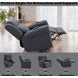 Domana Dark Blue Power Lift Recliner with Heating and Massage