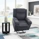 Domana Dark Blue Power Lift Recliner with Heating and Massage