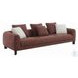 Mardi Maroon Tweed 109" Sofa with 3 Pillows