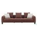 Mardi Maroon Tweed 109" Sofa with 3 Pillows