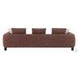 Mardi Maroon Tweed 109" Sofa with 3 Pillows