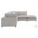 Marisa Beige Boucle Modular Square Ottoman