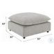Marisa Beige Boucle Modular Square Ottoman
