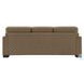 Darya Brown Suede Fabric 89" Sofa with 4 Pillows