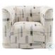 Darya Brown Suede Fabric Living Room Set with 4 Pillows