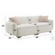 Darius Beige Boucle 88" Sofa with 2 Pillows