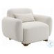 Darius Beige Boucle Chair with Pillow
