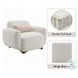 Darius Beige Boucle Chair with Pillow