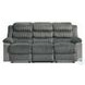 Lesley Gray Corduroy and Velvet 81" Reclining Sofa