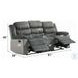 Lesley Gray Corduroy and Velvet 81" Reclining Sofa
