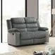 Lesley Gray Corduroy and Velvet 61" Reclining Loveseat