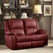 Zuriel Red 60" Rocker Reclining Loveseat