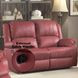 Zuriel Red 60" Rocker Reclining Loveseat