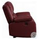 Zuriel Red Synthetic Leather Rocker Recliner