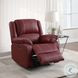 Zuriel Red Synthetic Leather Rocker Recliner