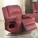 Zuriel Red Synthetic Leather Rocker Recliner