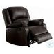 Zuriel Brown Synthetic Leather Reclining Living Room Set