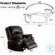 Zuriel Brown Synthetic Leather Reclining Living Room Set