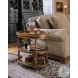 Sunlit Mappa Burl Oval Accent Table