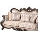 Constantine Beige 95" Sofa with Nailhead Trim
