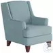 Bella Blue Skylight Wing Back Accent Chair