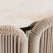 Trellis Brown and Beige Round Outdoor Side Table