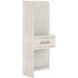 Ashlar White Upholstered Panel Bedroom Set with 1 Drawer Nightstand