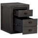 Foxrun Hollow Ravenwood Black 2 Drawer File Cabinet with Casters