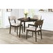 Rex Walnut 35" Guitar Pick Corner Dining Table